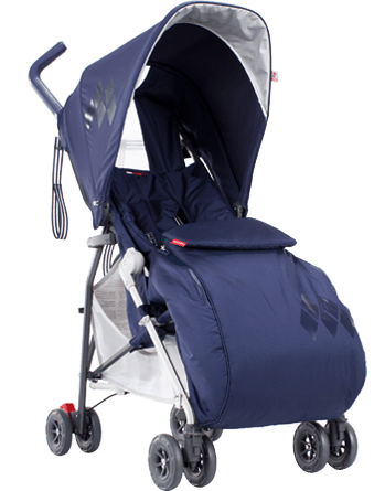 The footmuff is lined with shearling, making the footmuff not just warm, but also comfortable.